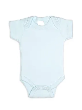 100% Cotton Classic Blue Short Sleeved Bodysuit