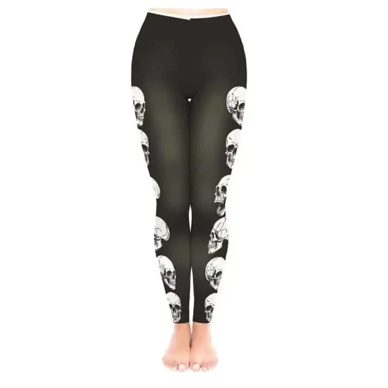 3D Punk Skeleton Leggings