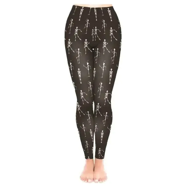 3D Punk Skeleton Leggings