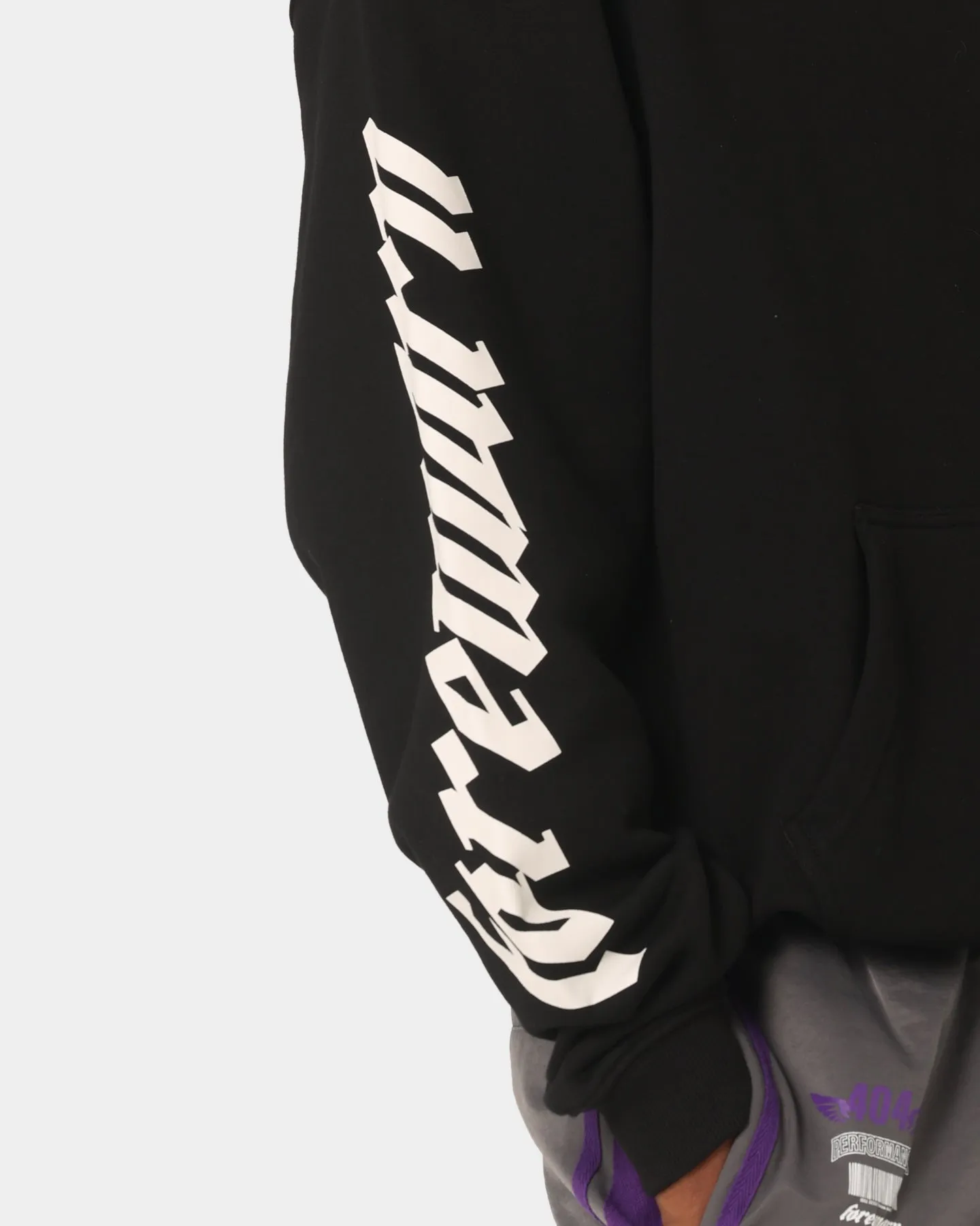 Premium Black Forewarn 404 Hoodie for Casual Wear