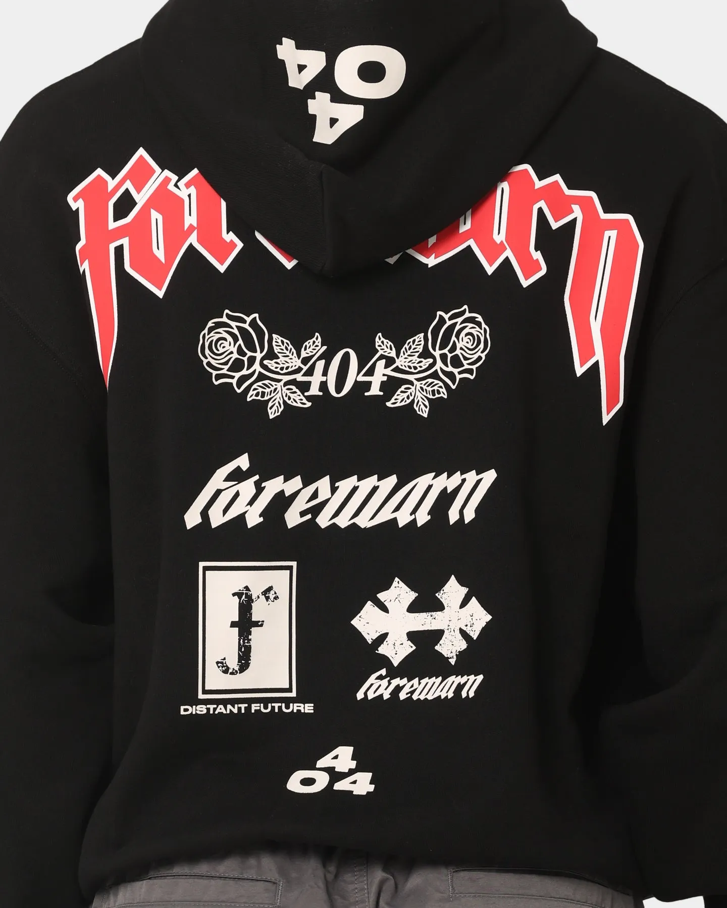 Premium Black Forewarn 404 Hoodie for Casual Wear