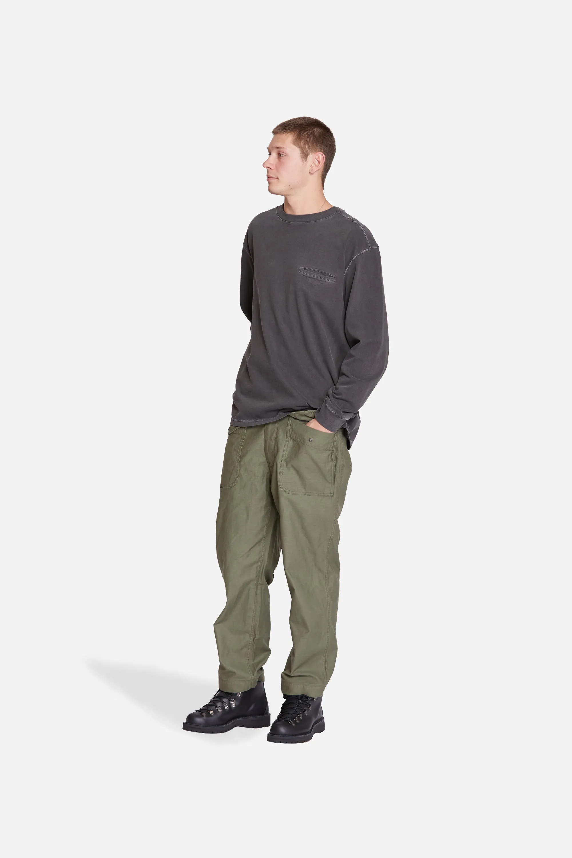 Airforce Belted Pants Olive Backsatin