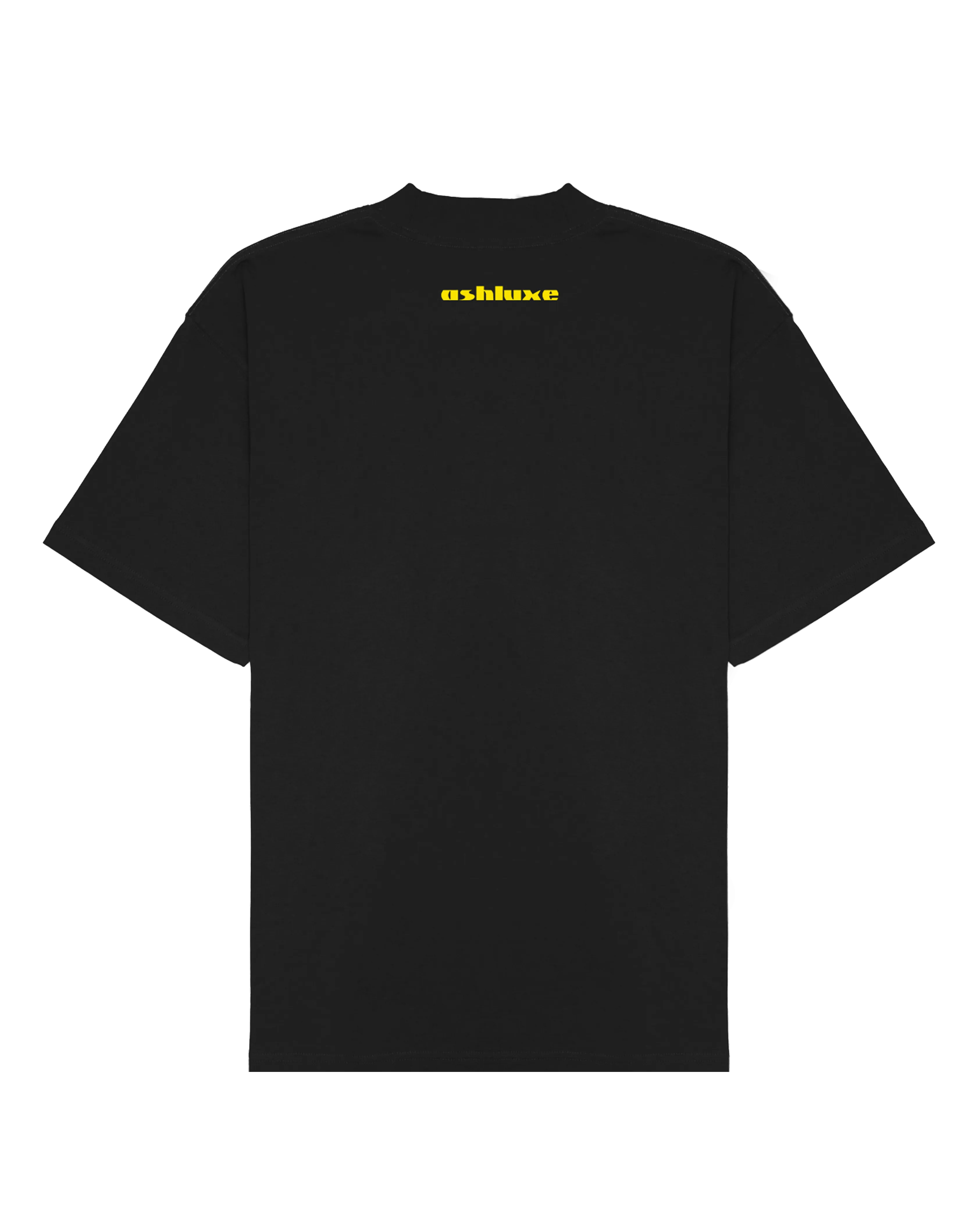 ASHLUXE Logo Blank High neck T-shirt Black