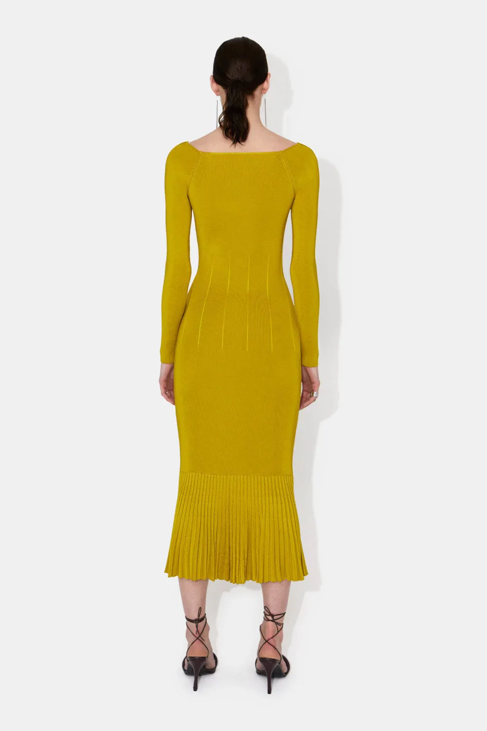 Atalanta Long Sleeved Dress - Citrus