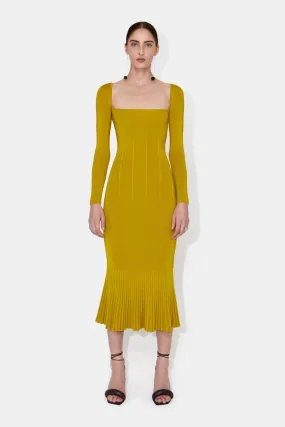 Atalanta Long Sleeved Dress - Citrus