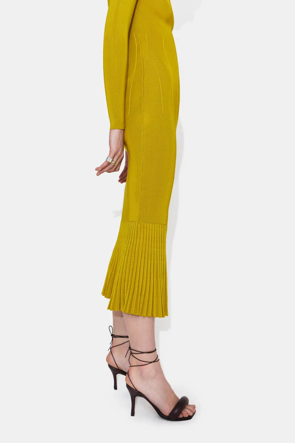 Atalanta Long Sleeved Dress - Citrus