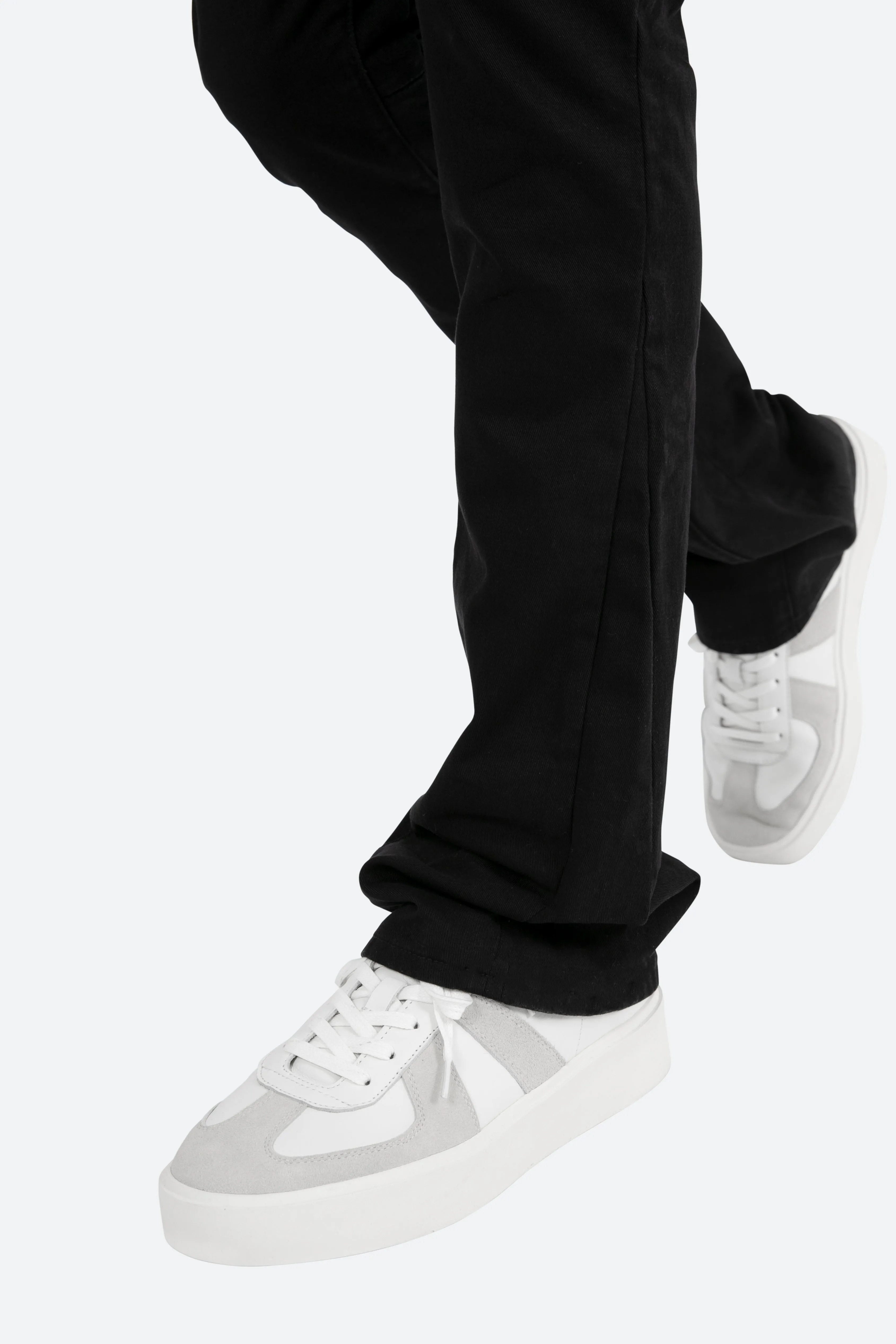 B472 Twill Flare Pants - Black