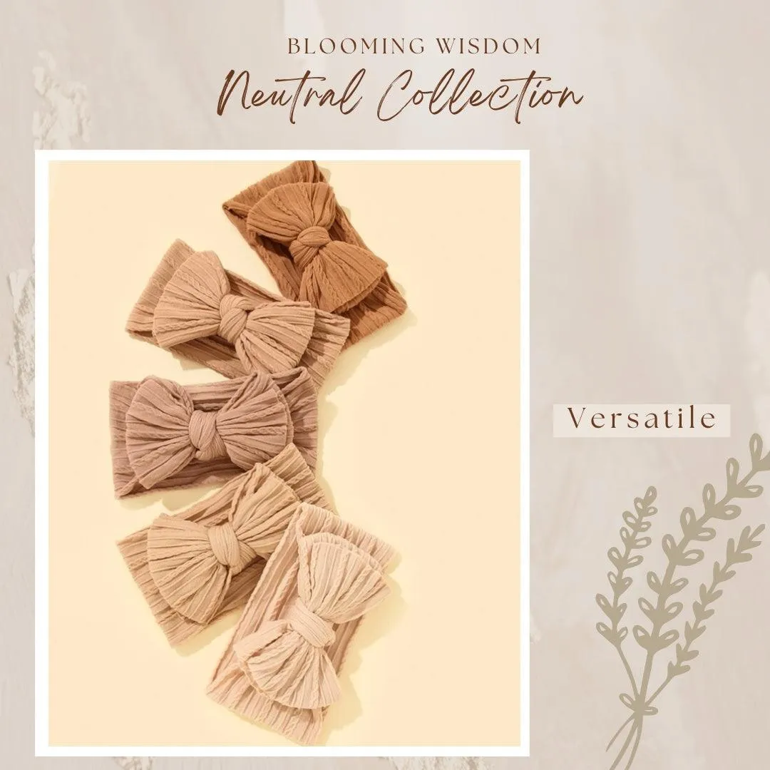 Blooming Wisdom Neutral Collection Headbands - Versatile