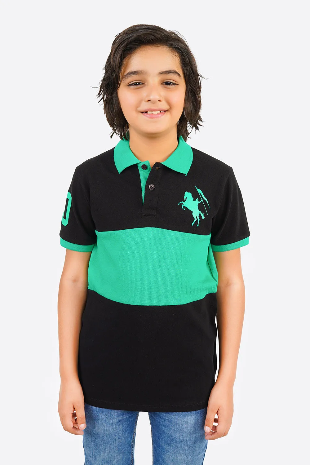 Boy's Short Sleeves Fashion Polo