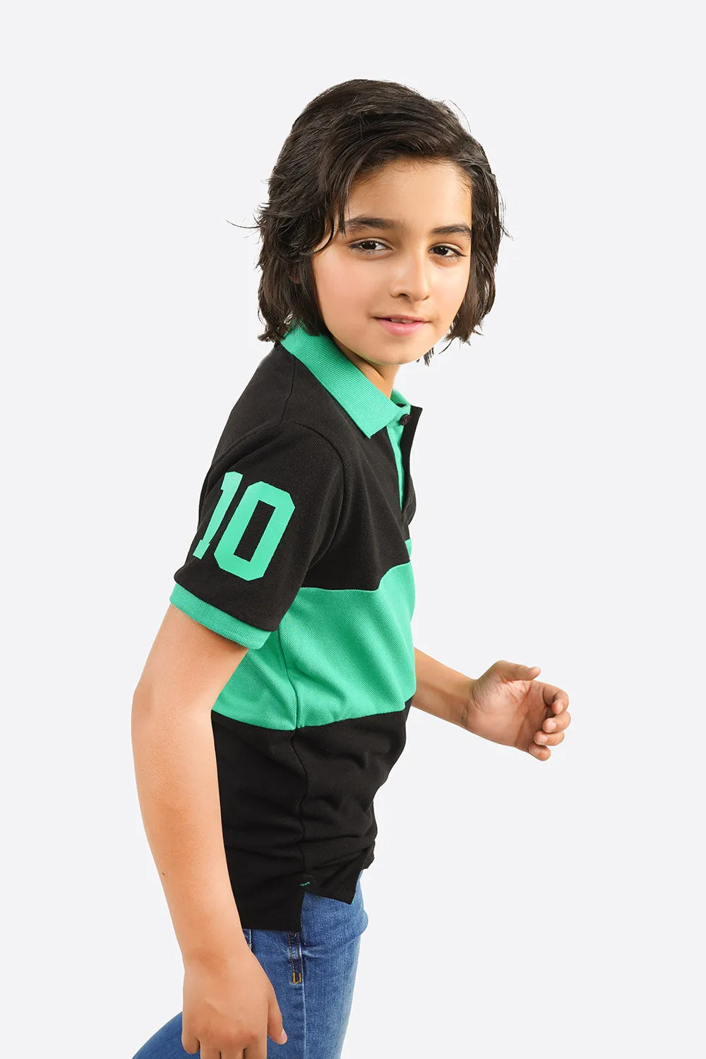 Boy's Short Sleeves Fashion Polo