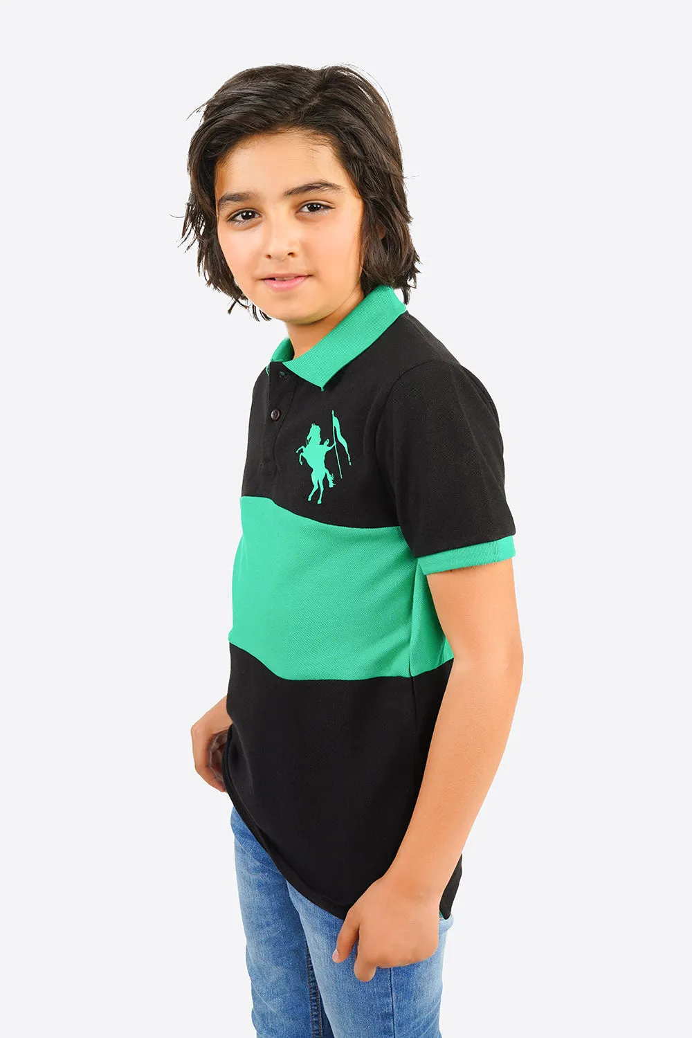 Boy's Short Sleeves Fashion Polo