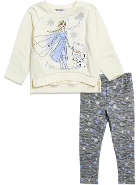 Disney Frozen Sweatshirt and Leggings Outfit Set