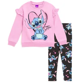 Disney Lilo & Stitch Stitch Sweatshirt and Leggings Outfit Set