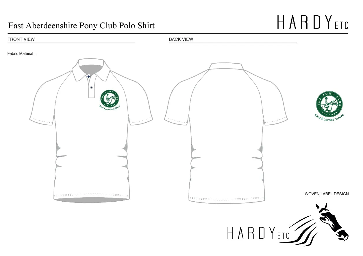 East Aberdeenshire Pony Club Short Sleeved Polo Shirt