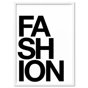 FASHION on white - Art Print