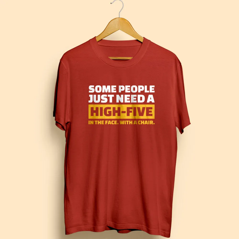 High Five Half Sleeve T-Shirt