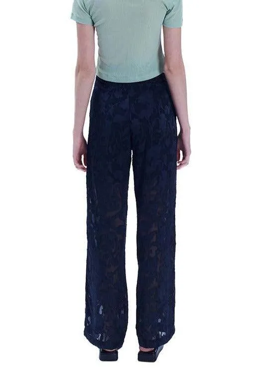 Jacquard Floral Pants