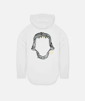 Jaws UV Hoodie - White