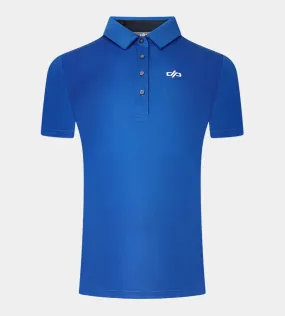 LADIES ATHENS SHORT SLEEVED POLO BLUE