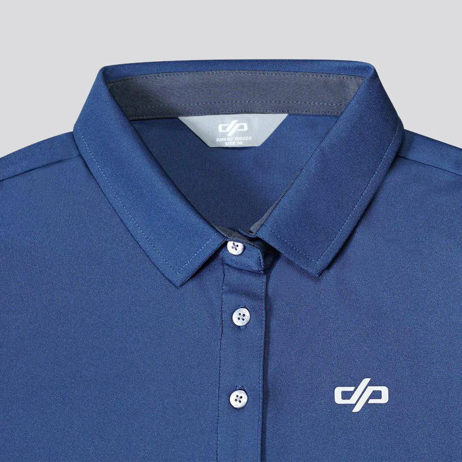 LADIES ATHENS SHORT SLEEVED POLO NAVY