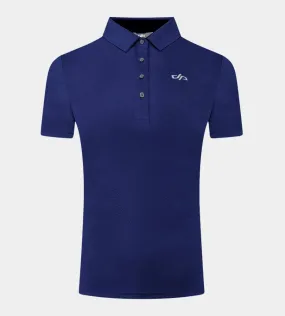 LADIES ATHENS SHORT SLEEVED POLO NAVY