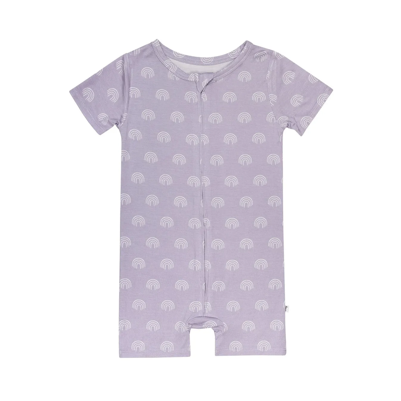 Lavender Rainbows Summer Zip Romper