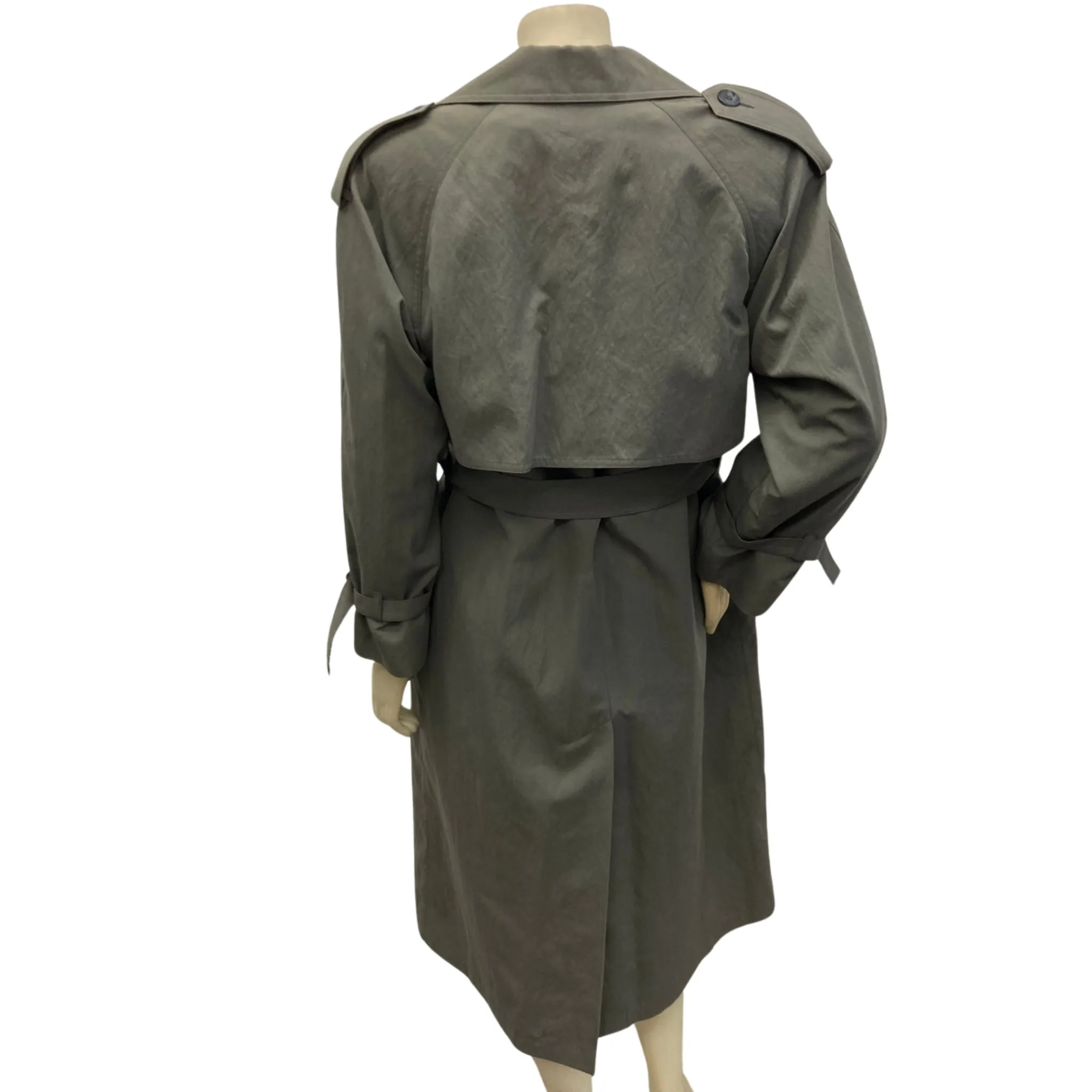 London Fog Vintage Olive Green Trench Coat