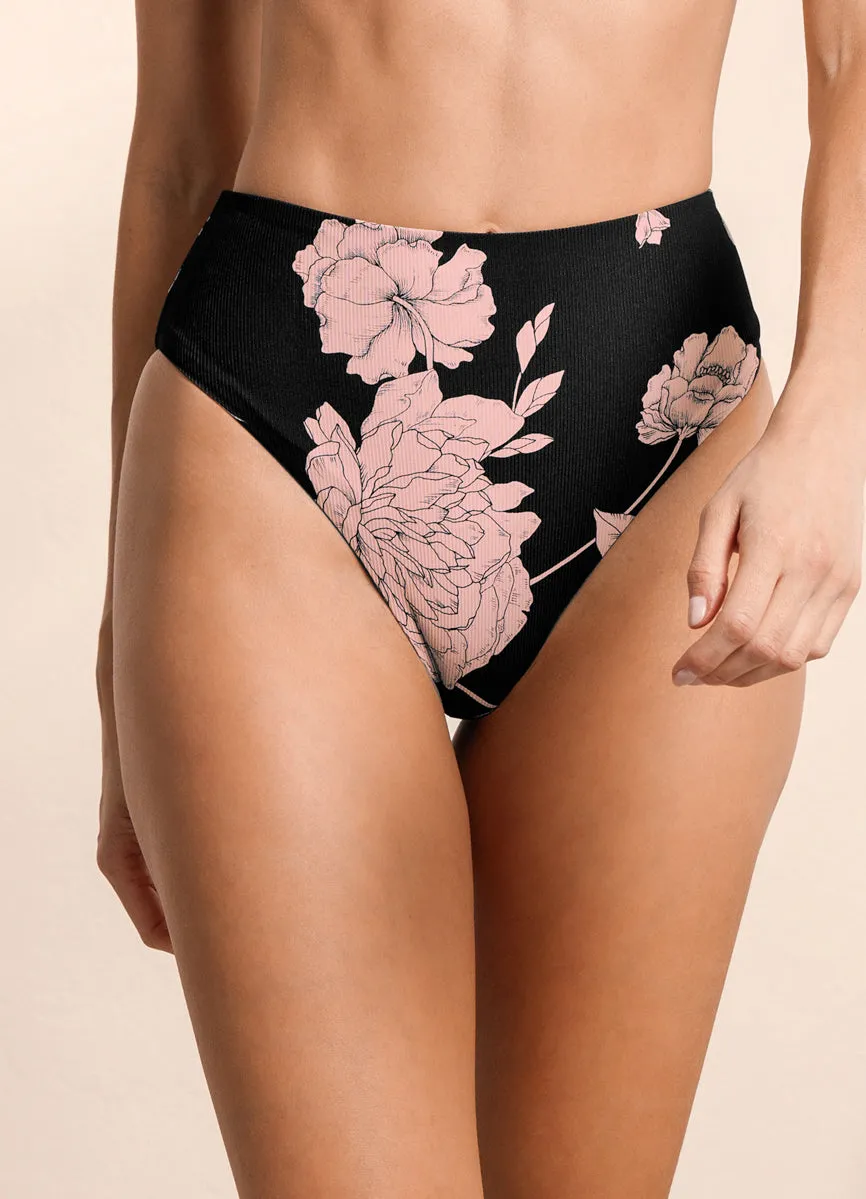 Maaji Evening Bloom Susee High Rise/High Leg Bikini Bottom