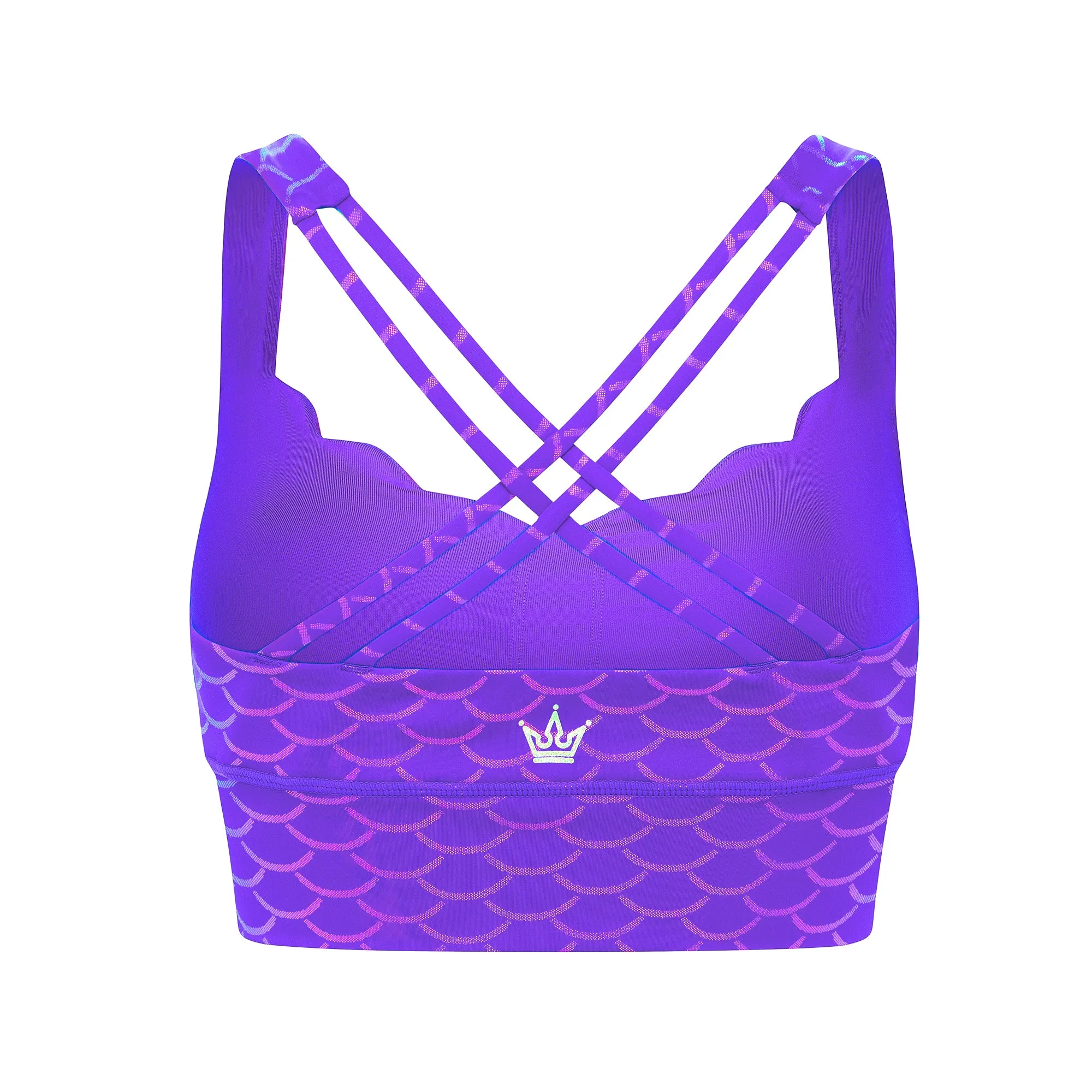 Mermaid Princess Sports Bra - Purple