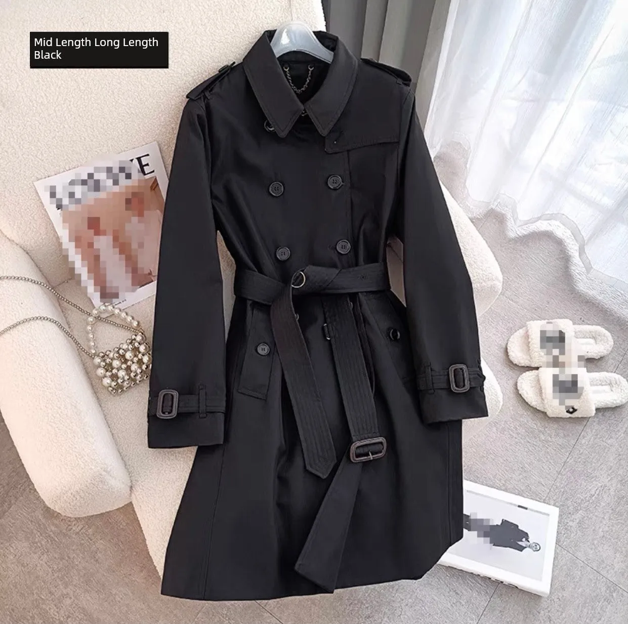 Mid Length Long Length Trench Coat