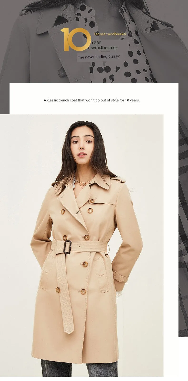 Mid Length Long Length Trench Coat