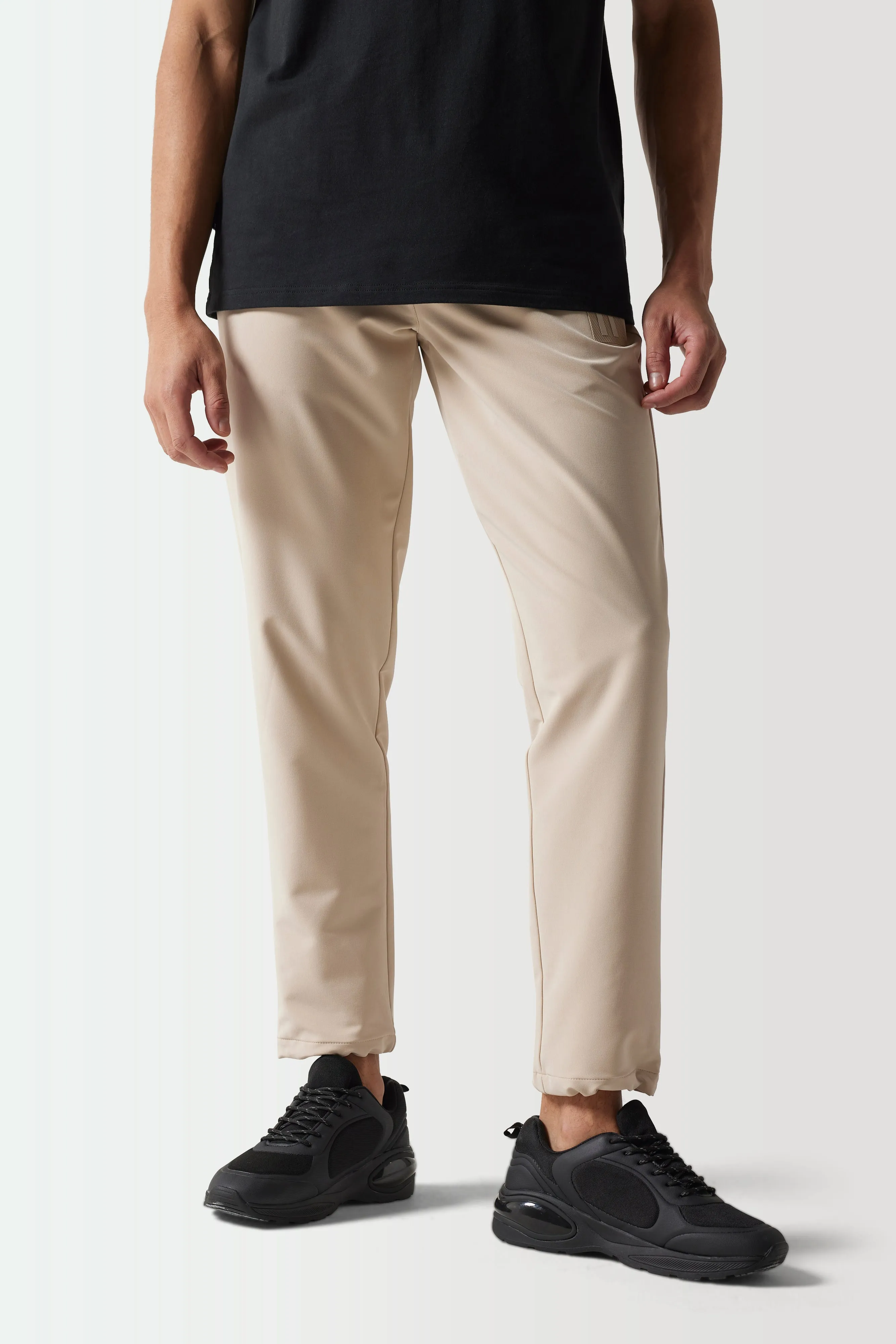 Premium Slim Fit Sports Luxe Pants - Cool Sand