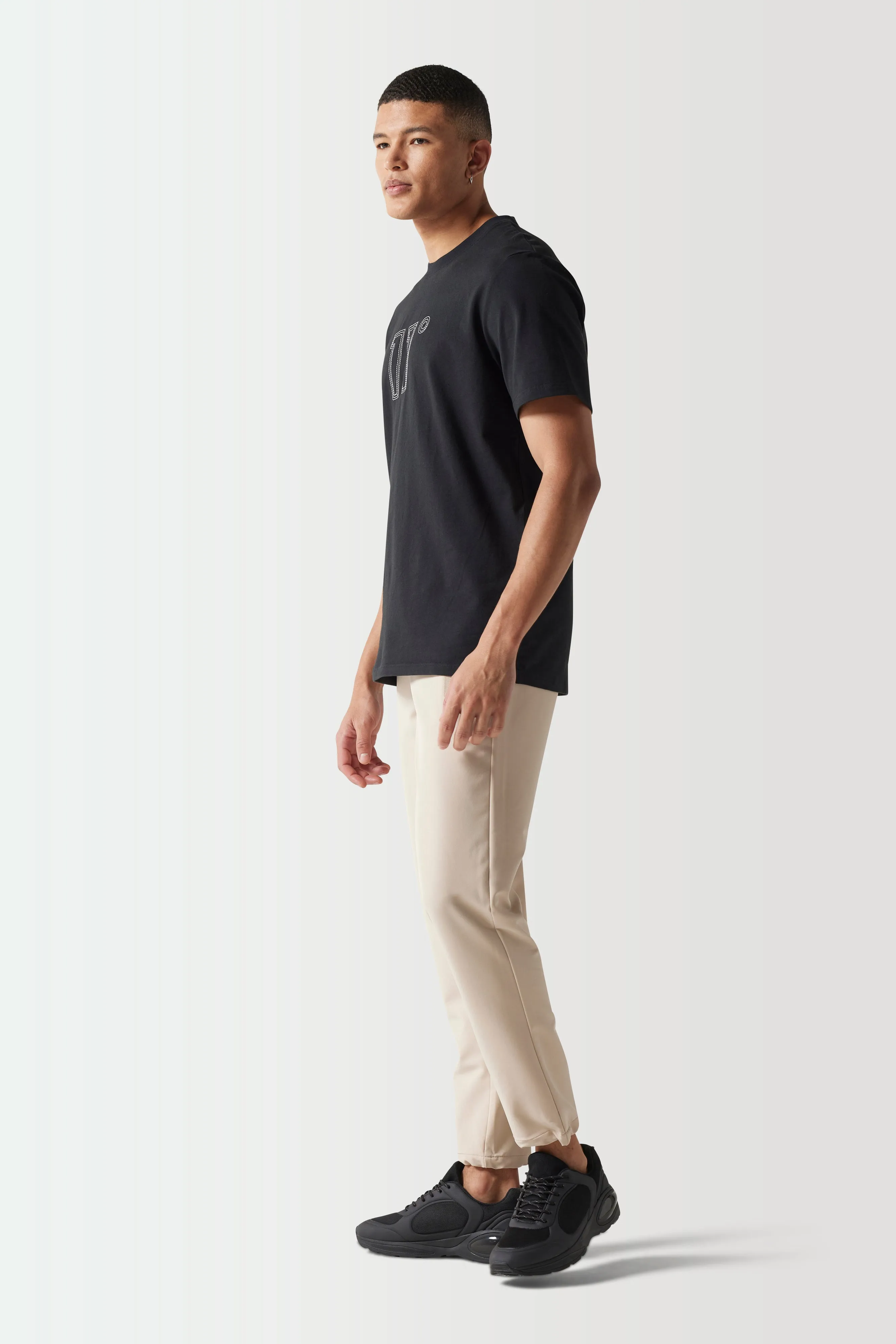 Premium Slim Fit Sports Luxe Pants - Cool Sand