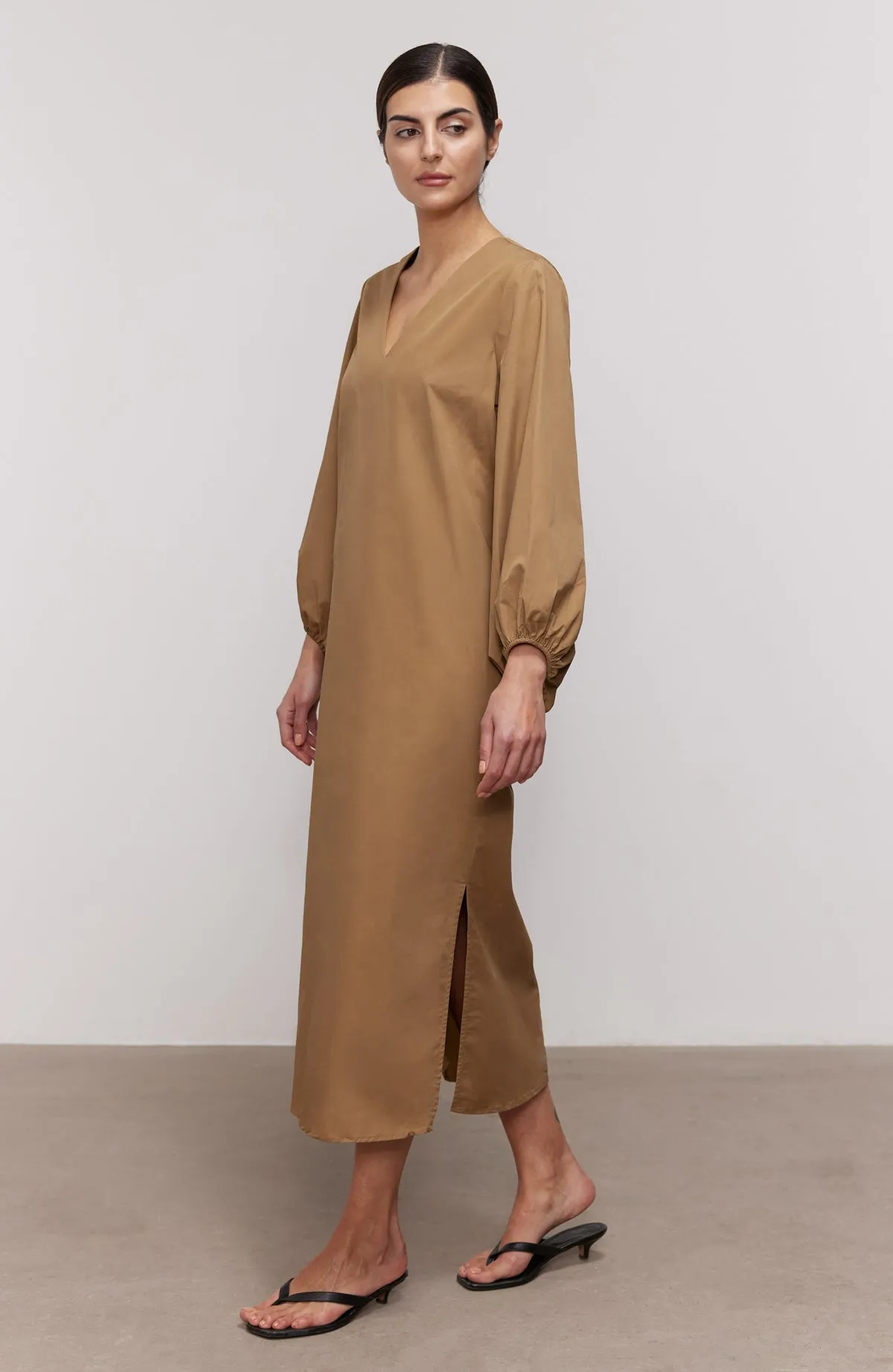 Raya V Necked Cotton Dress