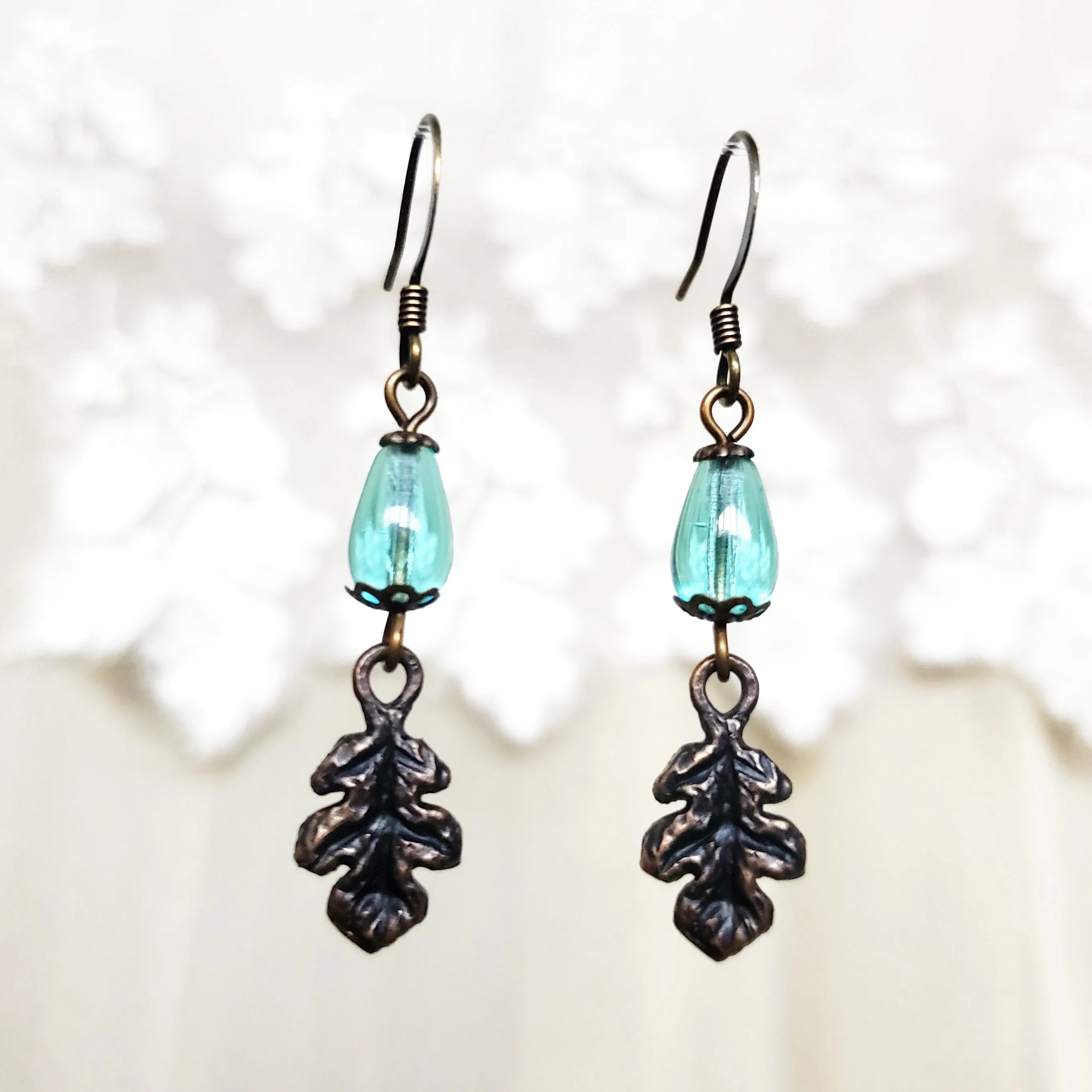 summer - oak bower earrings