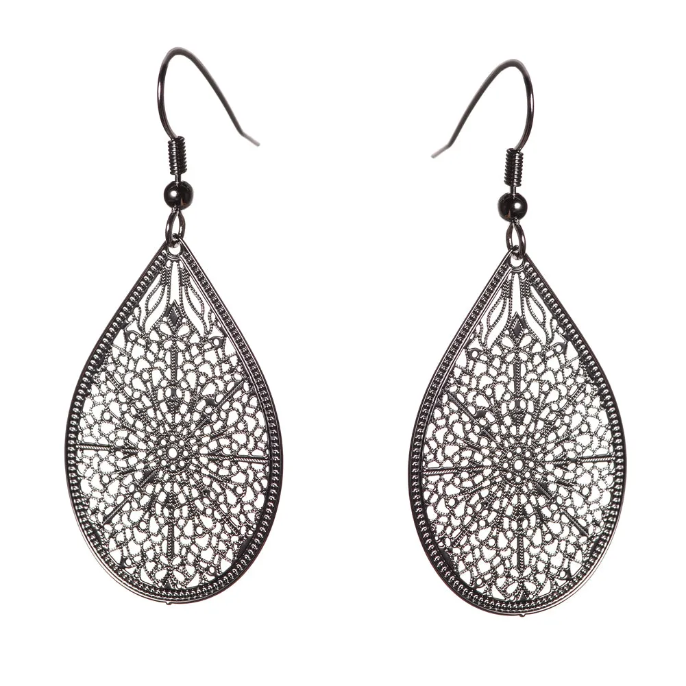 Women's Fashion BOHO Filigree Drop Earring